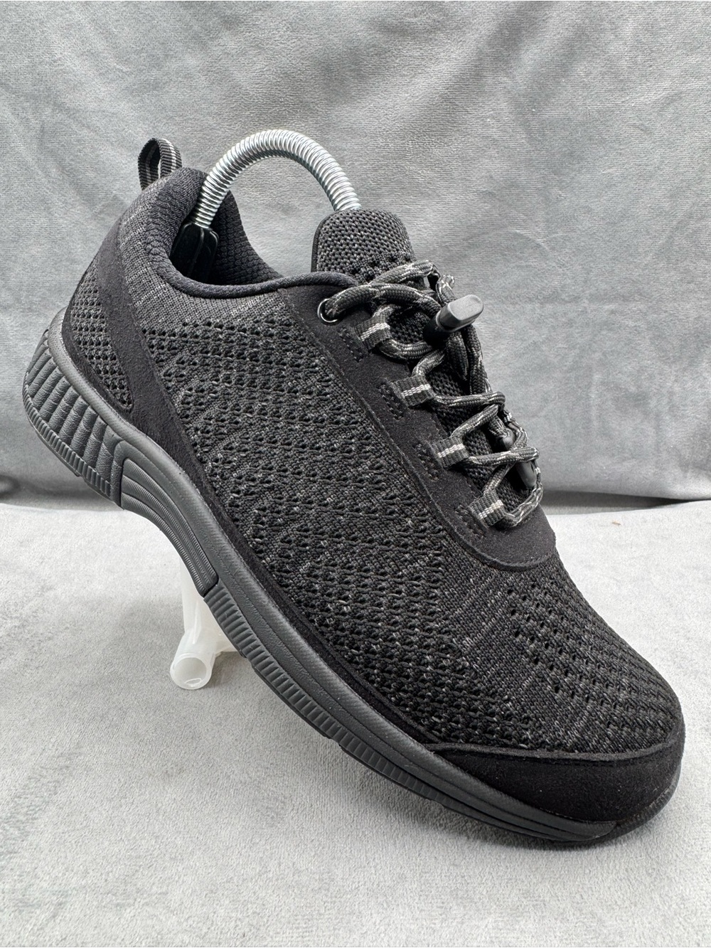 Orthofeet Coral 977 Black Orthopedic Walking Shoes No-Tie Women’s 8 Extra Wide